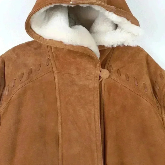 NY Jeans jacket Size Medium 100% Leather - Picture 2 of 8